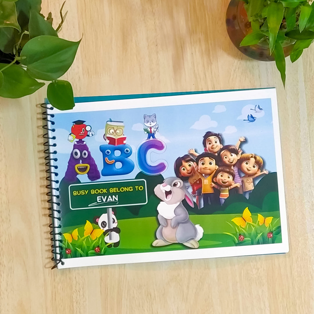 ABC Adventure: Printable Alphabet Busy Book for Toddlers & Kindergarteners