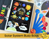 Solar System Busy Book Outer Space Learning Binder Personalized Space Book Printable Preschool Worksheets Flash Cards Homeschool Resources